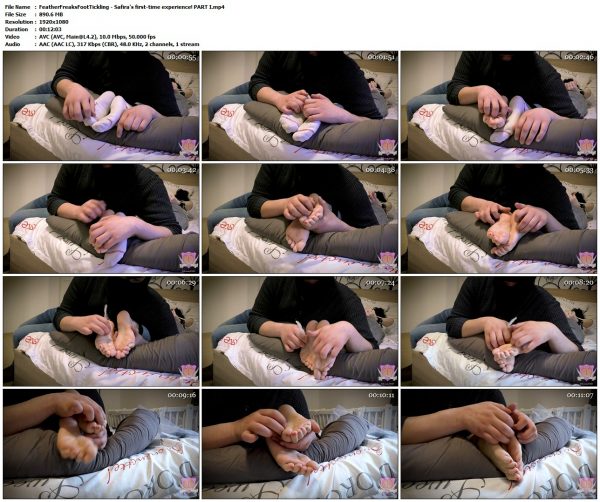 FeatherFreaksFootTickling - Safira's first-time experience! PART IFeatherFreaksFootTickling VIP Clips 